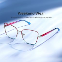 Jace Square Red Blue Glasses0
