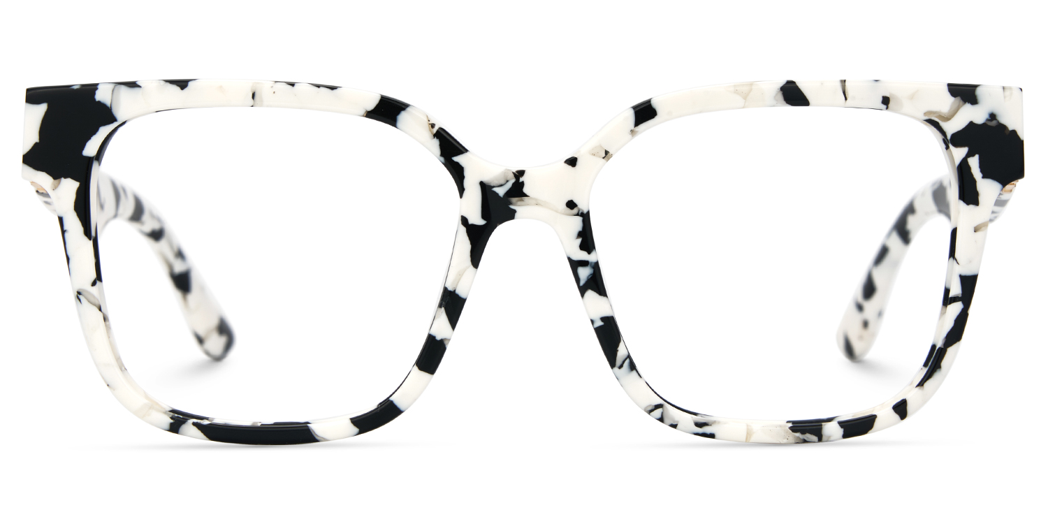 Kerri Square Cow Print Glasses2