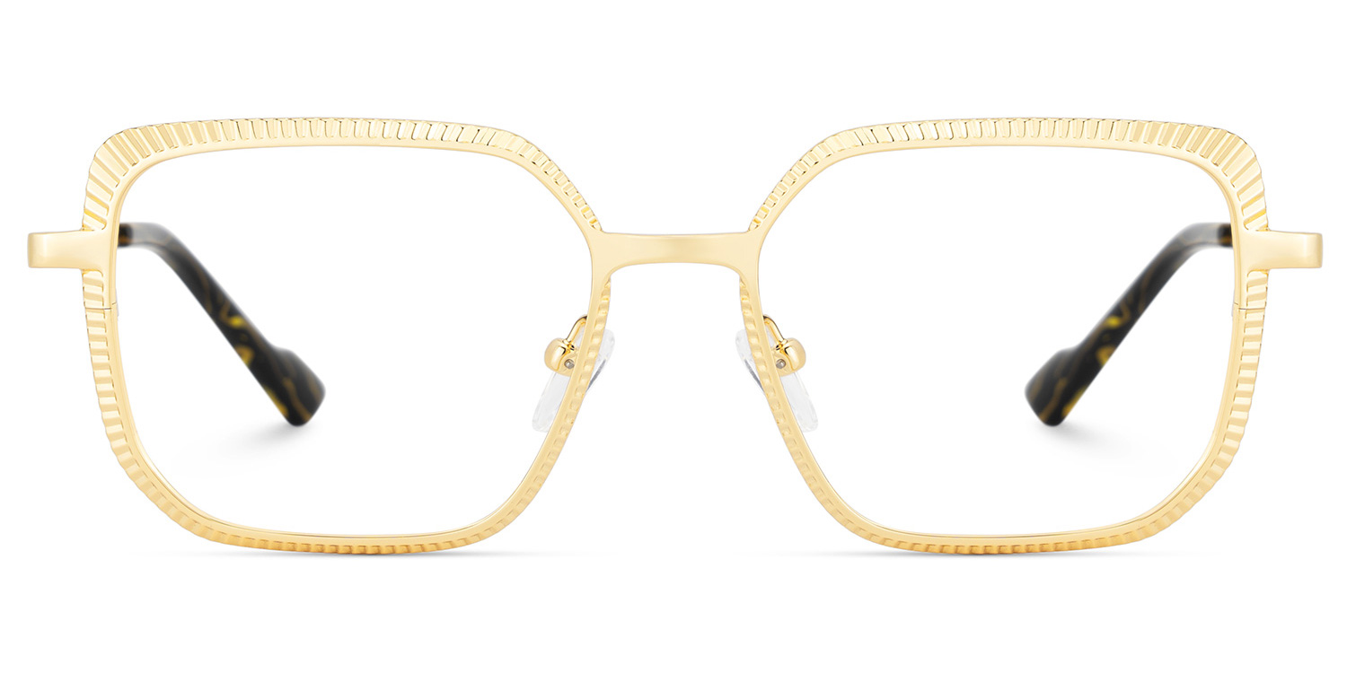 Maverick Square Gold Glasses1