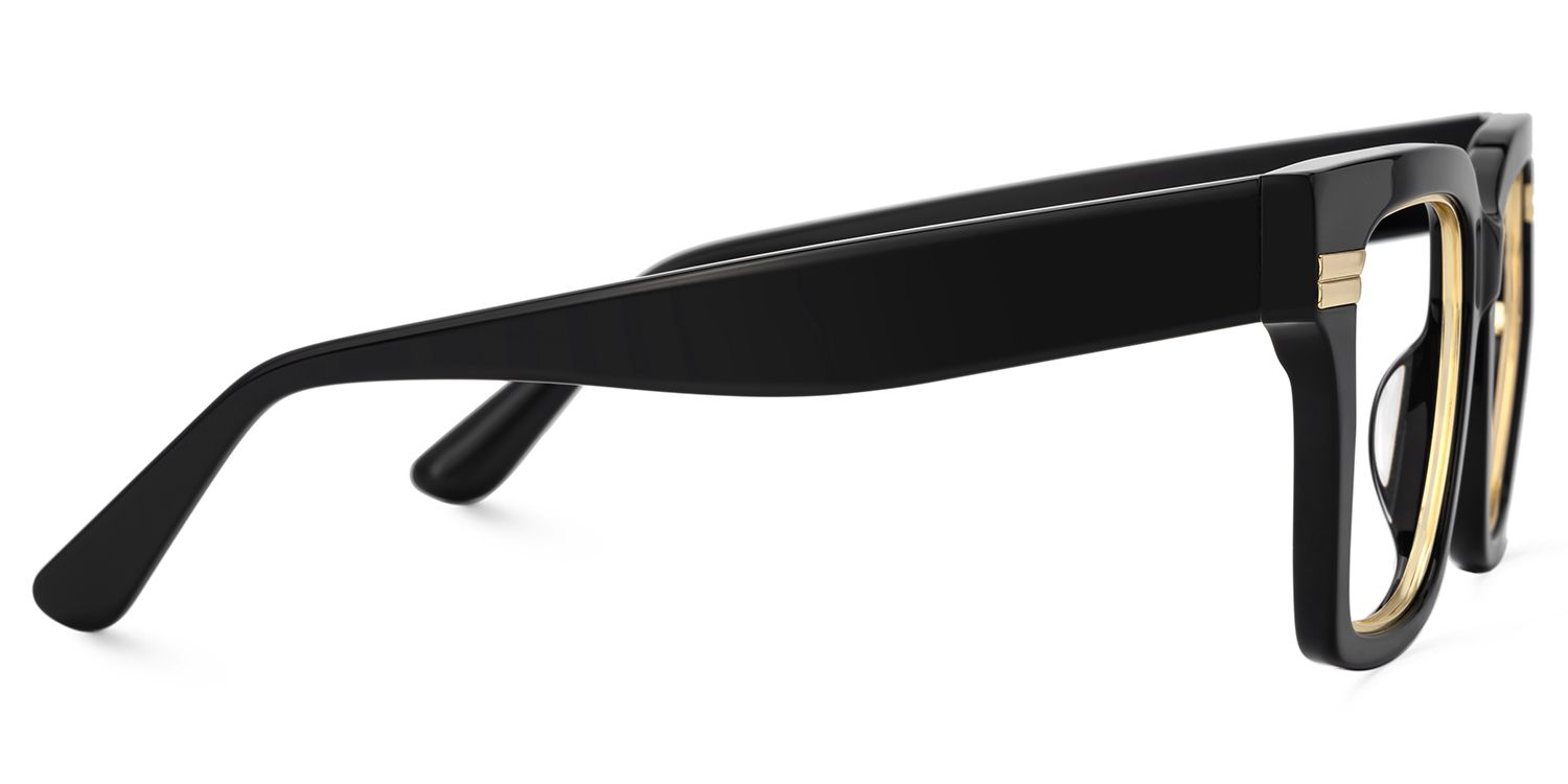 Taylor Square Black Color Frame Glasses for females | ZEELOOL Canada2