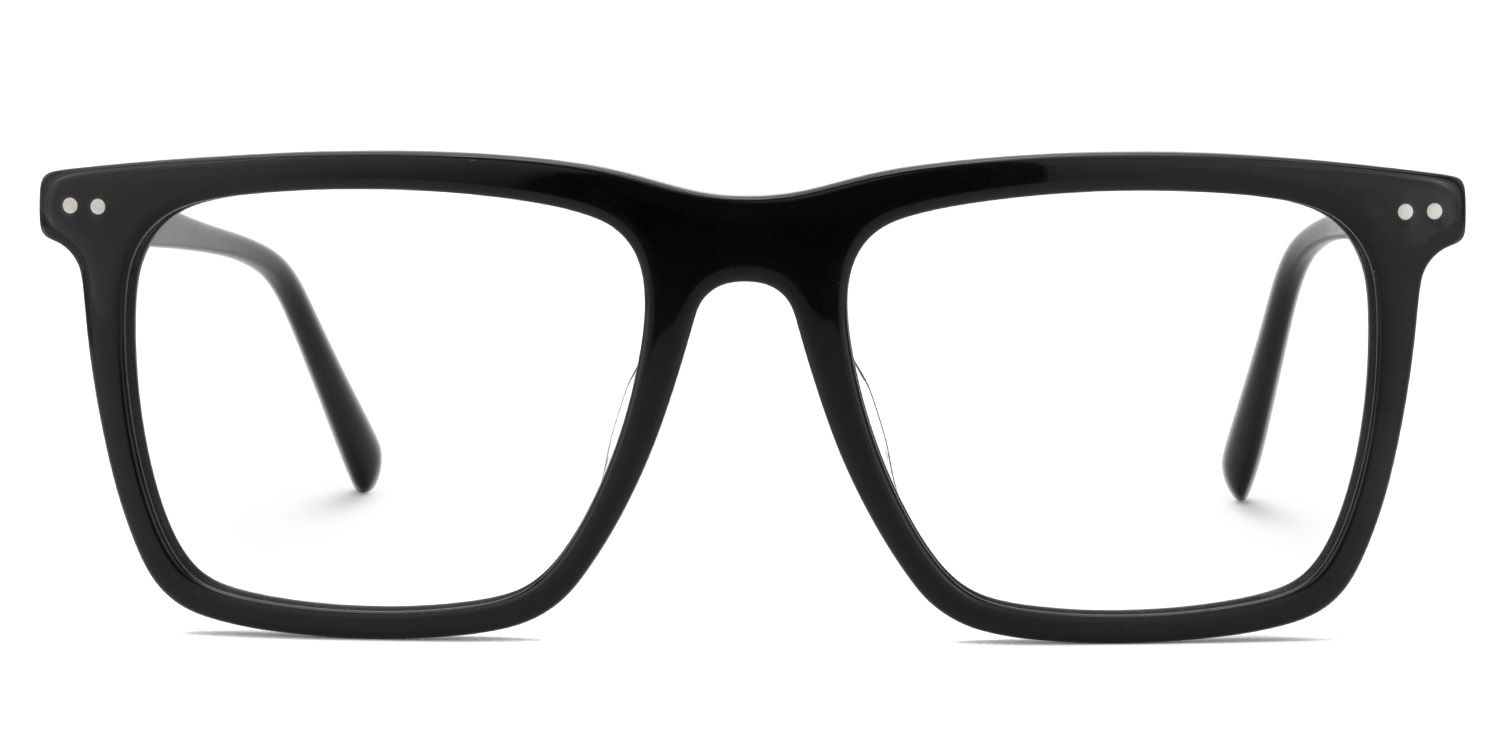 Frantz Thin Black Square Glasses For Men | ZEELOOL Canada1