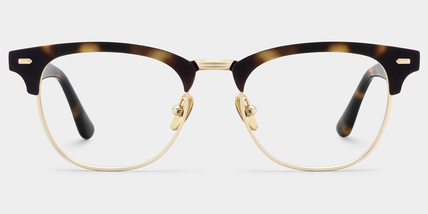 Penelope Tortoise Browline Glasses for Men | ZEELOOL1