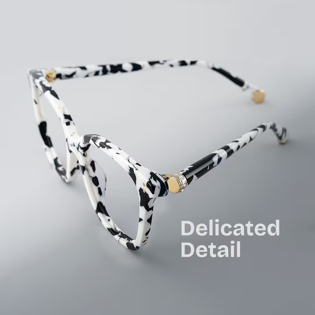 Square Cow Eyeglasses- Miles Acetate Frame Glasses1