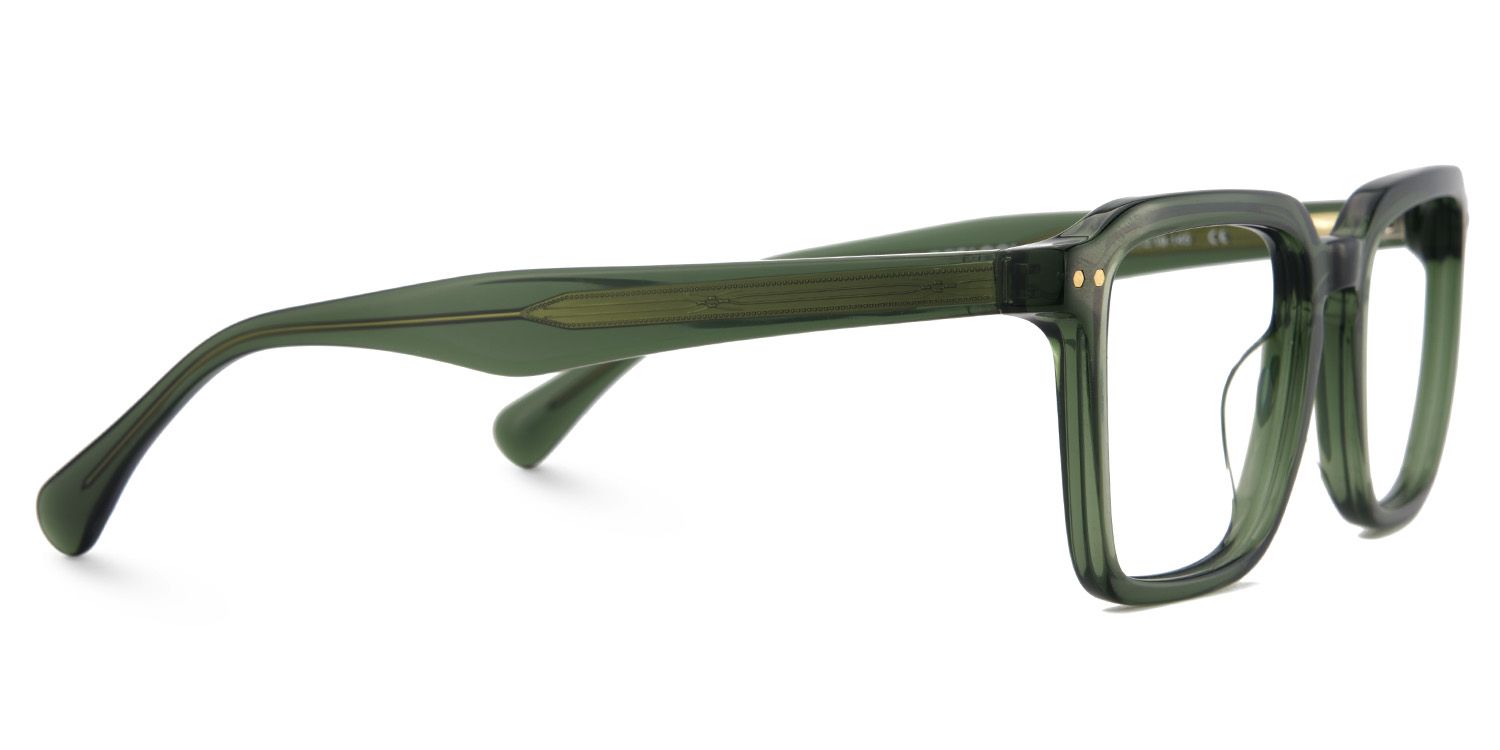 Vickerie Thin Green Glasses in Square Design | ZEELOOL Canada4