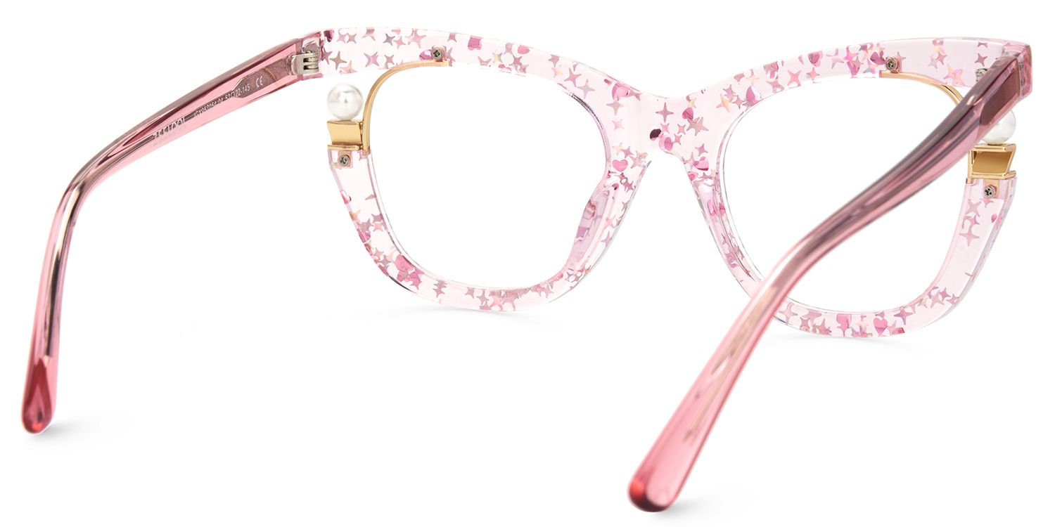 Pearl Cateye Pink Glasses5