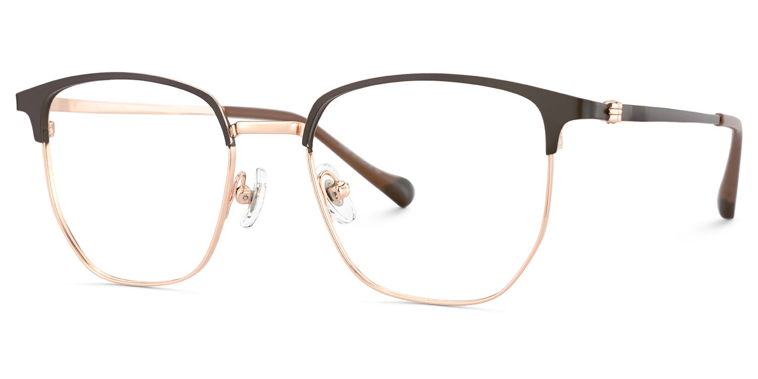 Bethelmy Browline Gray Glasses3