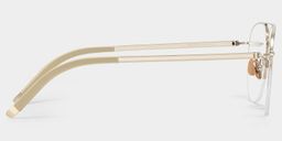 Grayson Light Gold Aviator Glasses3