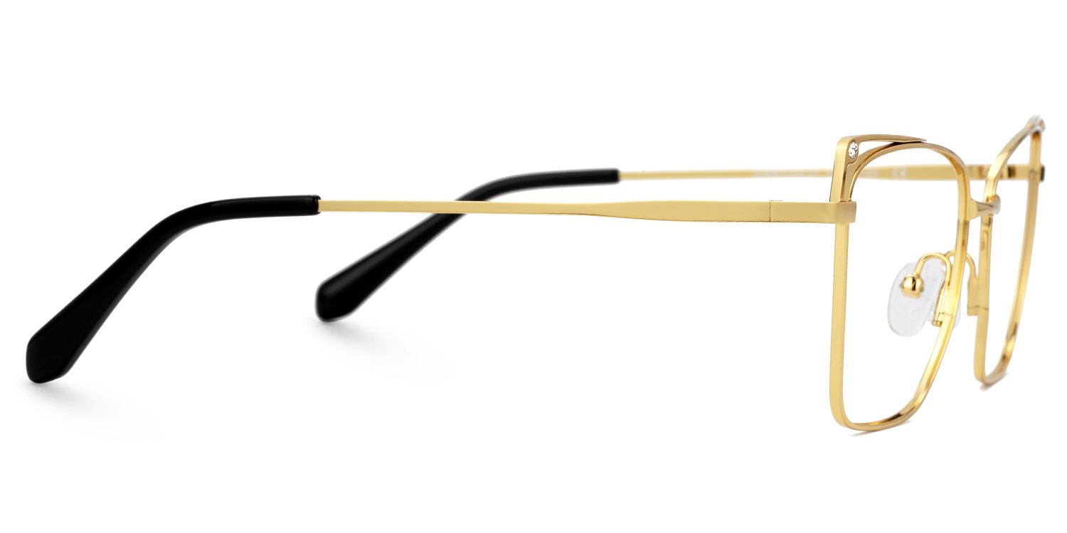 Rectangle Blue Light Blocking Glasses Metal Frame | ZEELOOL Canada2