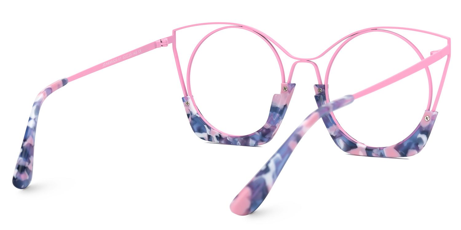 Barbara Glasses in Fondant Pink Camo Eyeglass Frames3