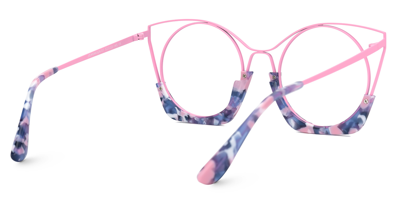 Barbara Cateye Fondant-Pink Glasses3