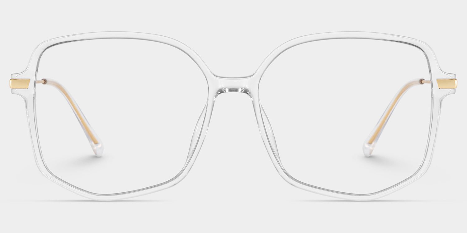 Payton Geometric Clear Eyeglasses | ZEELOOL Canada0