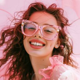 Pearl Cateye Pink Glasses9
