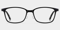 Finne Rectangle Black Glasses0