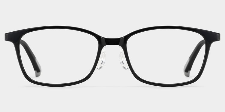 Finne Rectangle Black Glasses