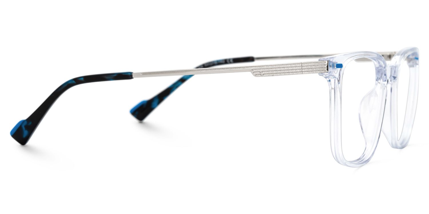 Dirrib Rectangle Clear Color Frame Glasses for Men | ZEELOOL Canada2