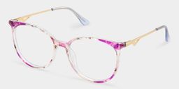 Chanty Purple Round Glasses3