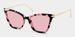 Hilary Butterfly Pink Floral Sunglasses2