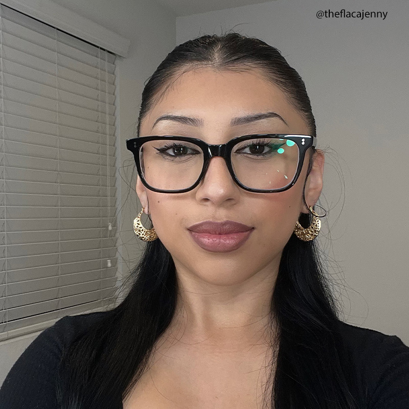 Lamont Rectangle Black Glasses7