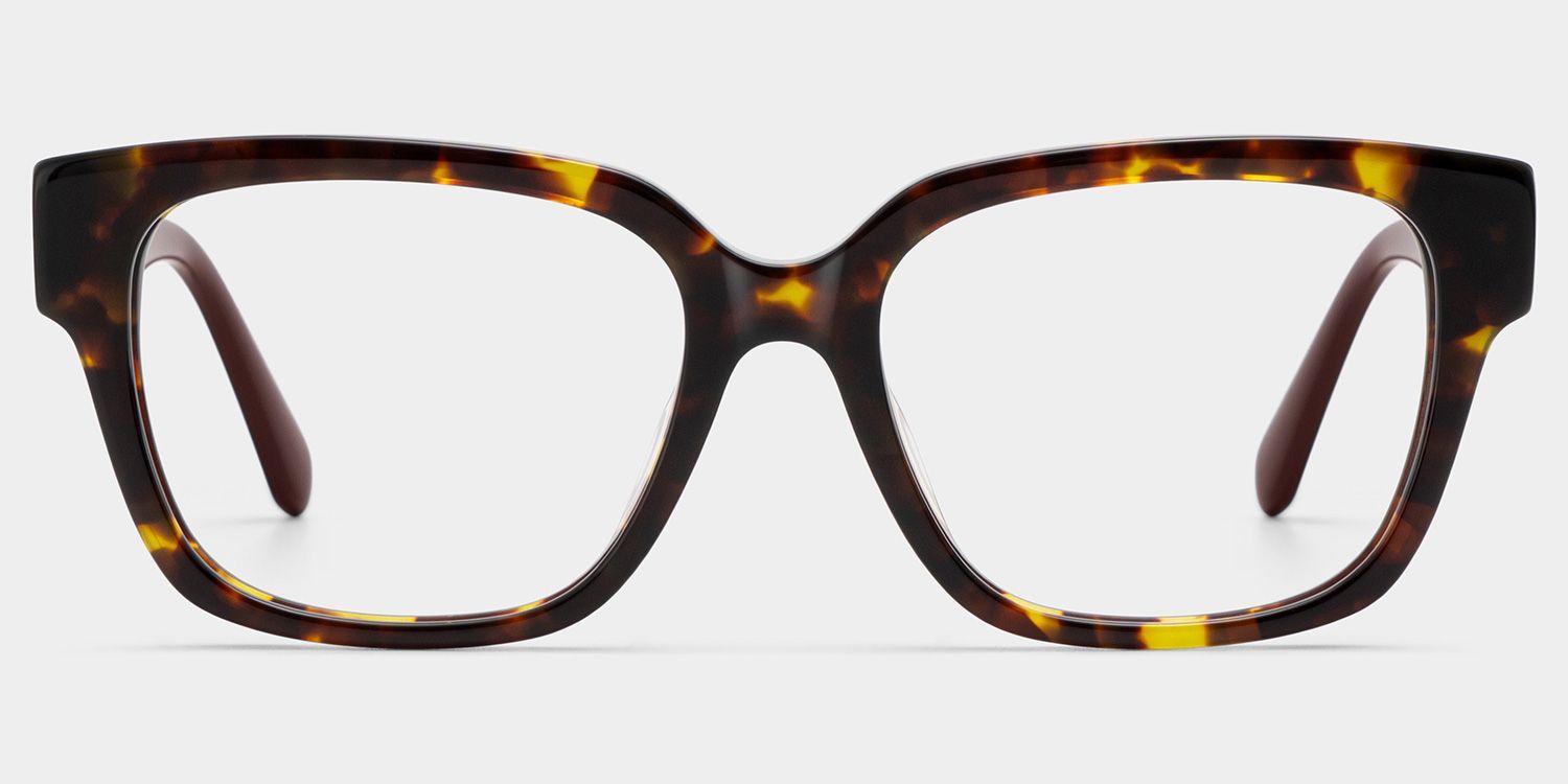 Blake Tortoise Square Glasses | Retro Campus Athleisure0