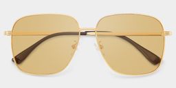 Valentina Square Gold Polarized Sunglasses2