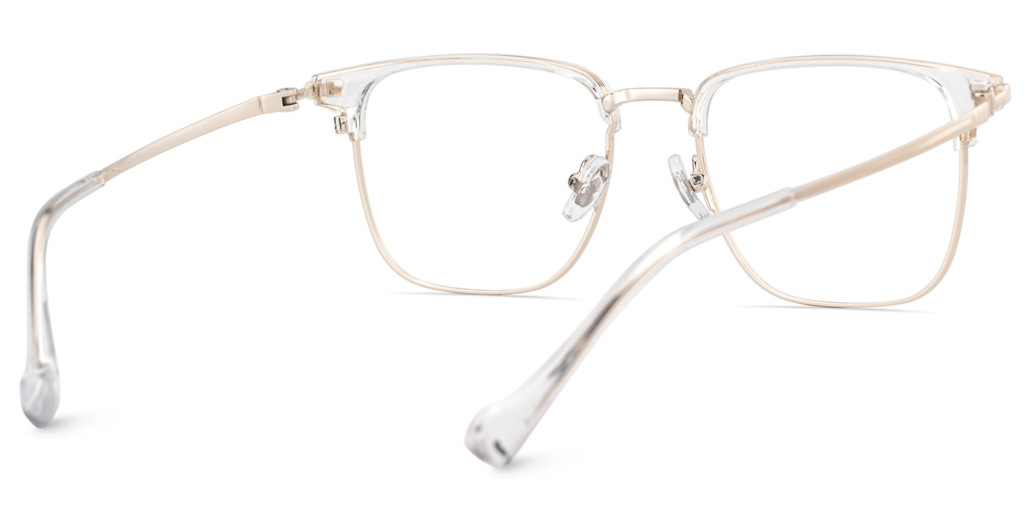 Owen Eyeglasses in Square Black Gold Frame | ZEELOOL Canada5