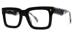 Shirmme Square Black Glasses3