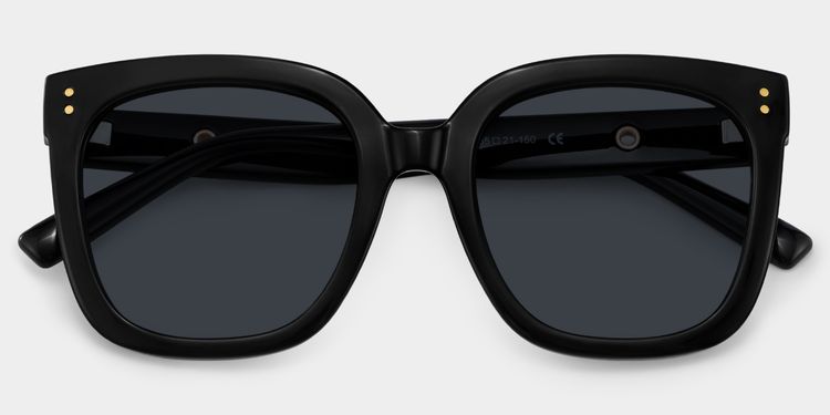 Ebony Square Black Glasses