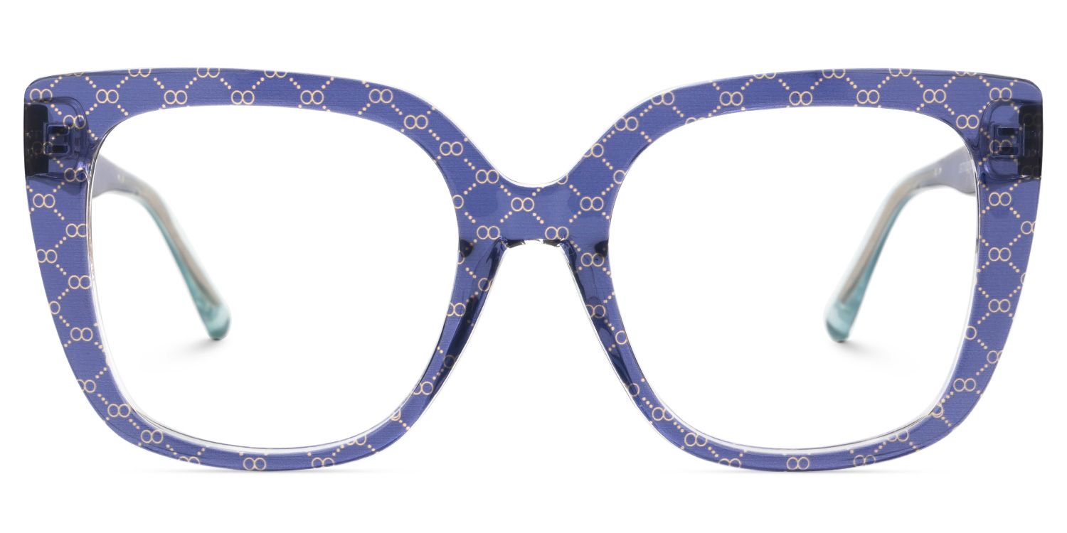 Brenda Purple Square Frame Glasses Online | ZEELOOL Canada0