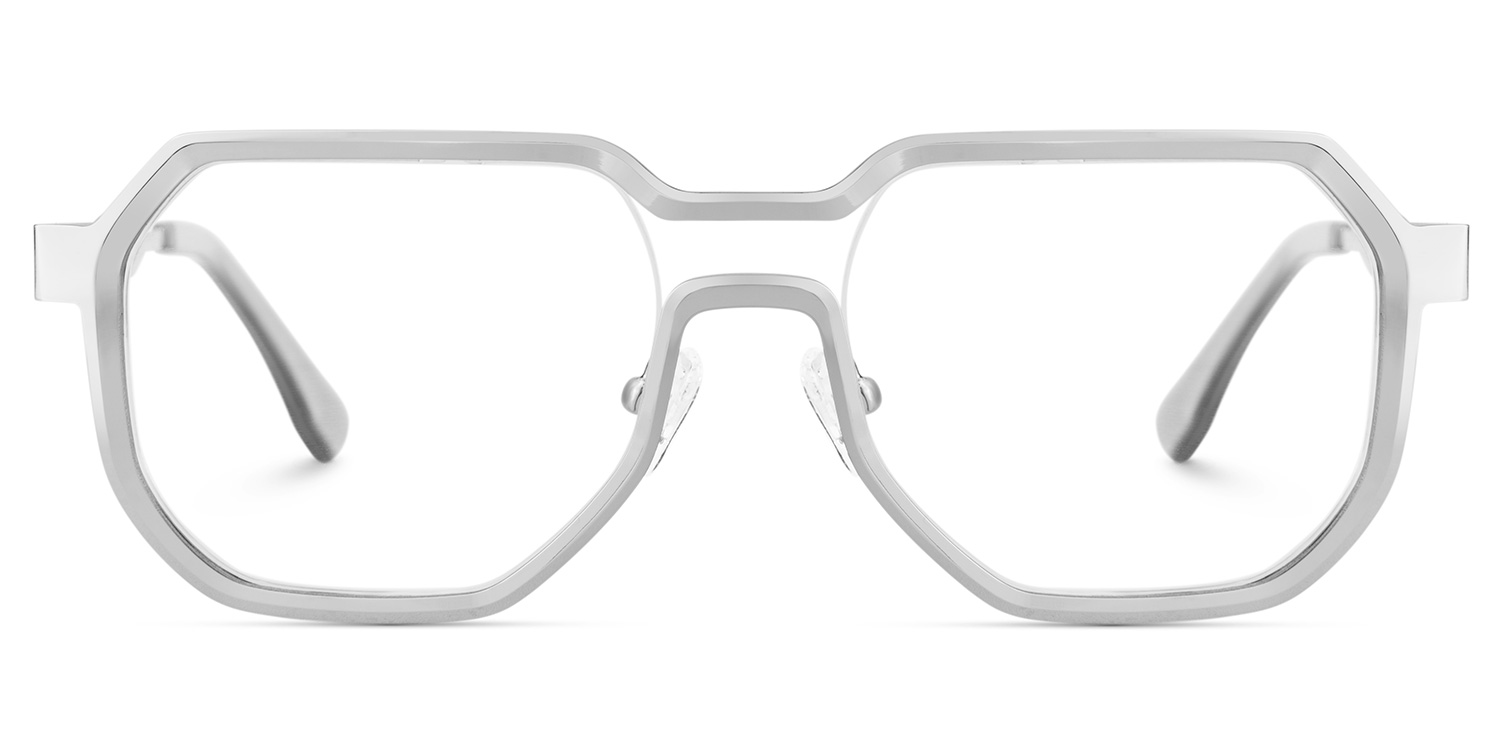 Hype Geometric Silver Glasses2