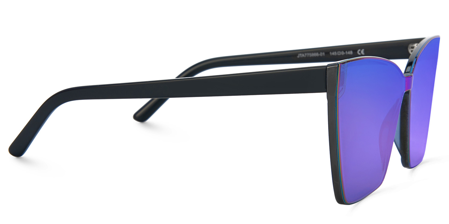 Liliane Square Blue Glasses2