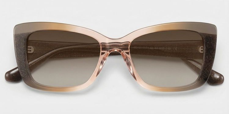 Leona Brown Rectangle Sunglasses