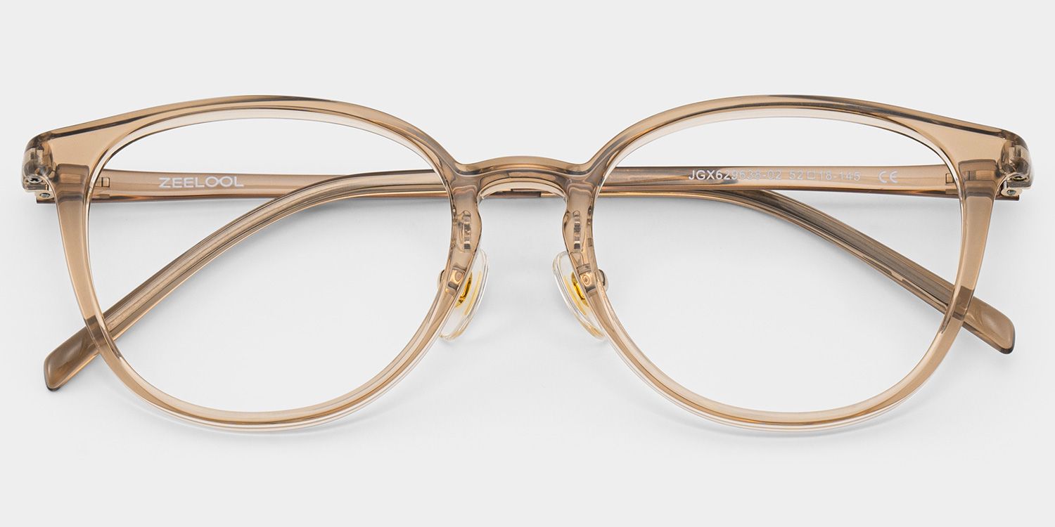 Amanda Ultra Lightweight Eyeglasses in Beige Frames | ZEELOOL CANADA2
