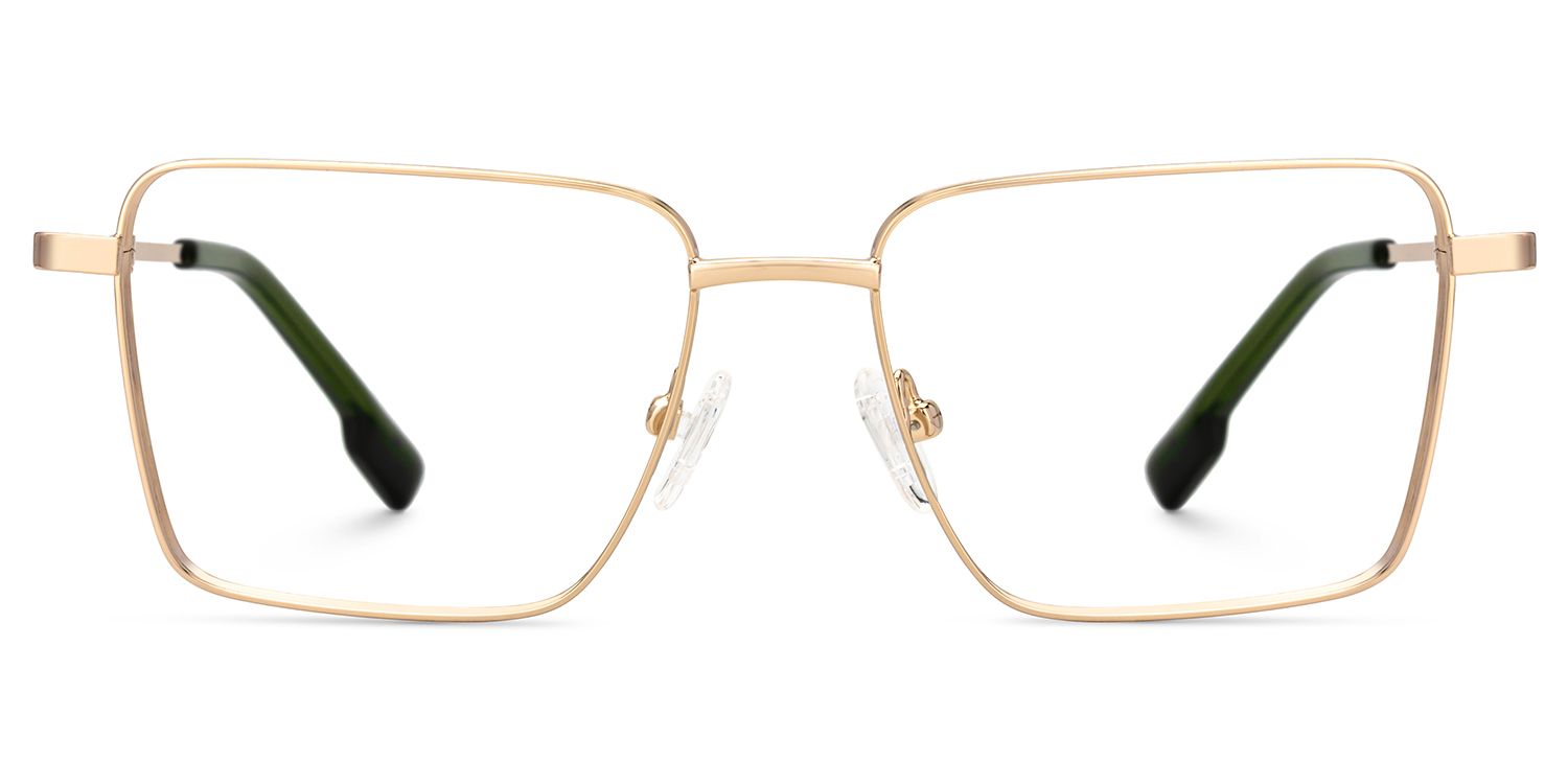 Square Frame Glasses With Metal Material0