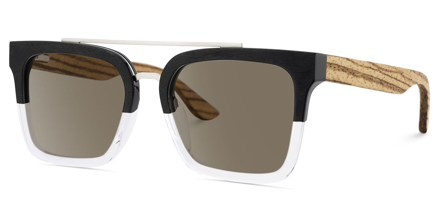 Men's Aviator Eyeglasses Frames With Black Clear Color2