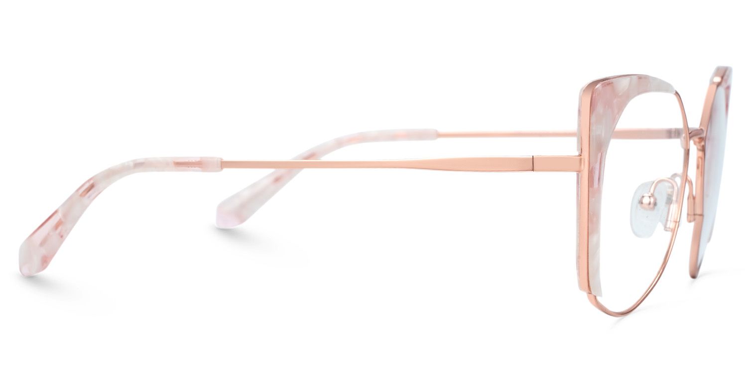 Ketty Pink Candlelight Cateye Prescription Glasses | ZEELOOL Canada2