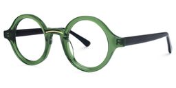 Netini Round Green Glasses1