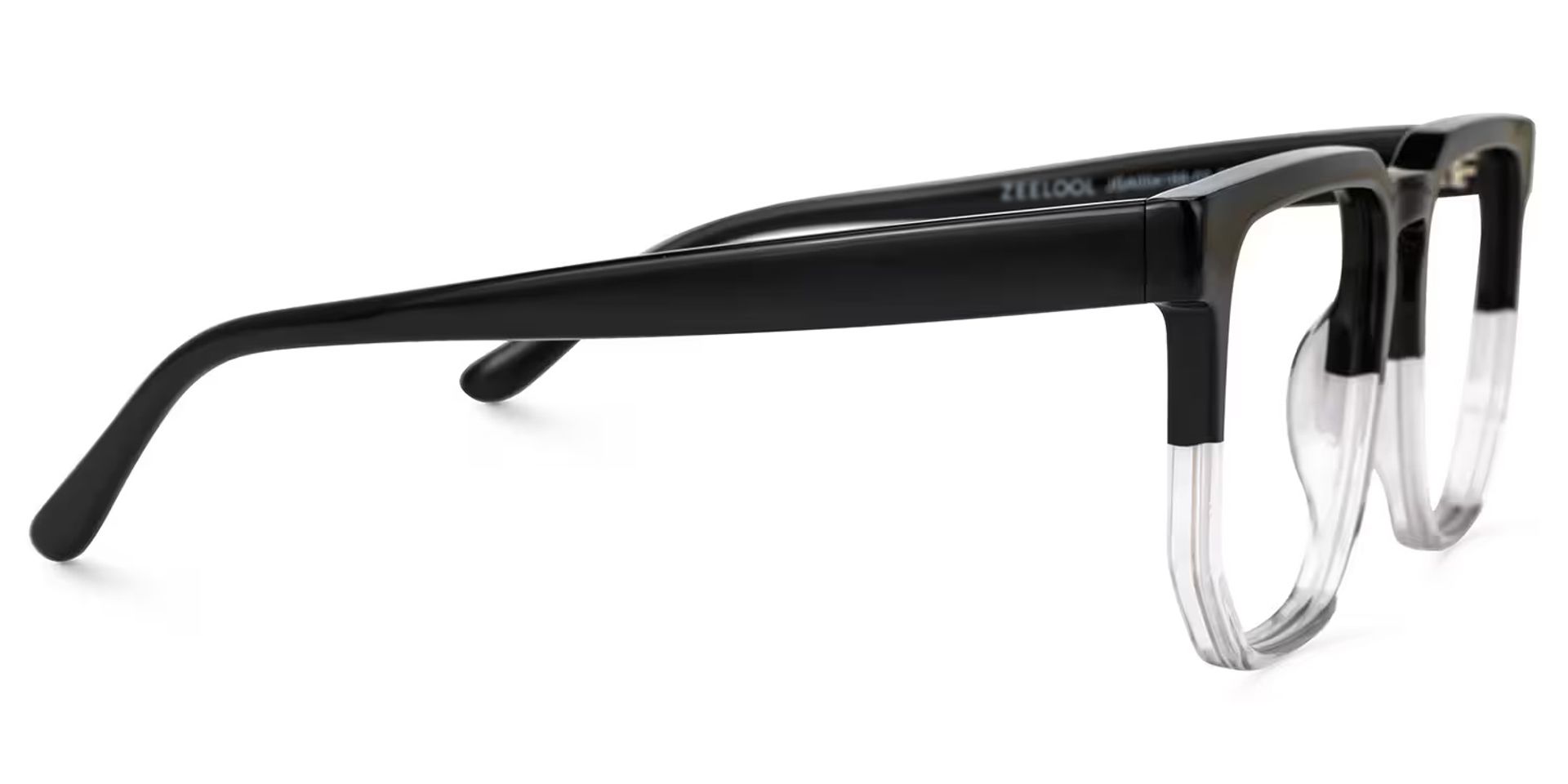 Matherne Square Glasses and Black-Crystal Frames2