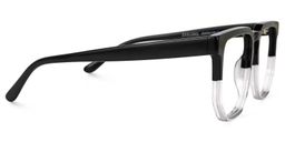 Matherne Square Black-Crystal Glasses2