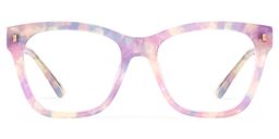 Mae Square Purple Glasses0