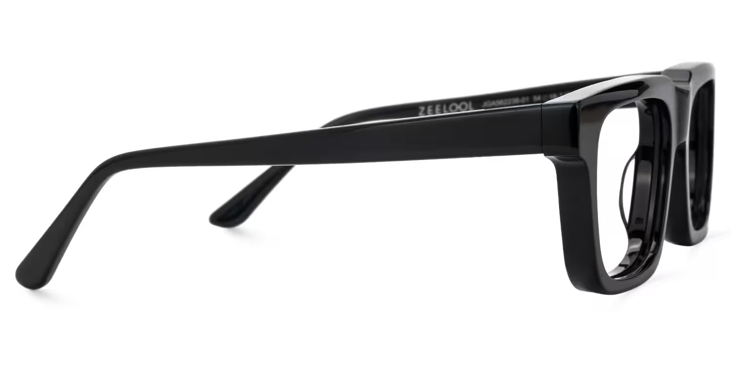 Larsen Black Rectangle Glasses Frames For Men | ZEELOOL Canada3