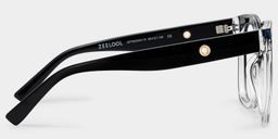 Ebony Square Black Clear Glasses4