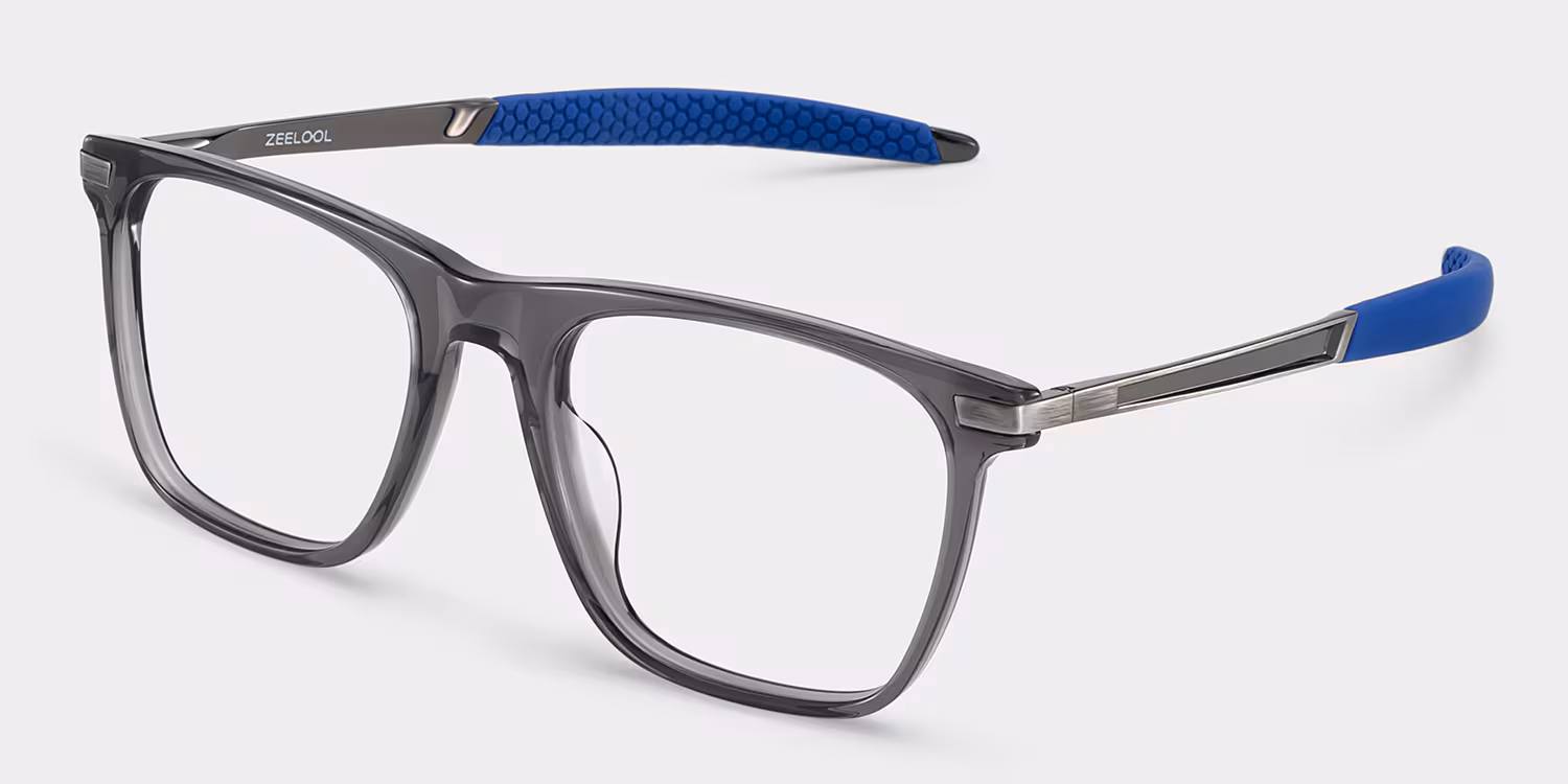 Stable Rectangle Gray Glasses4