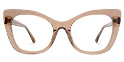 Vela Cateye Beige Glasses0