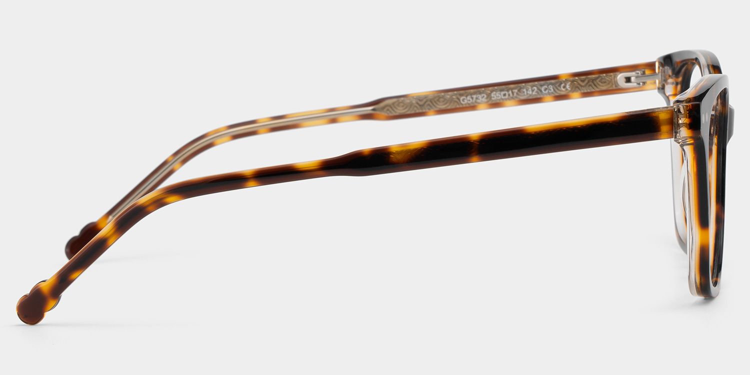 Marigold tortoise rectangle eyeglasses Online | ZEELOOL4