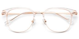 Naranjo Browline Clear Glasses2