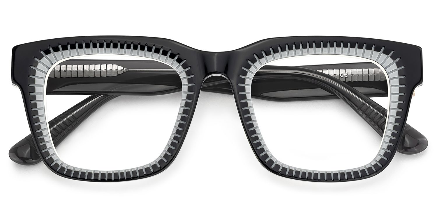 Square Black Acetate Eyewear Frames2