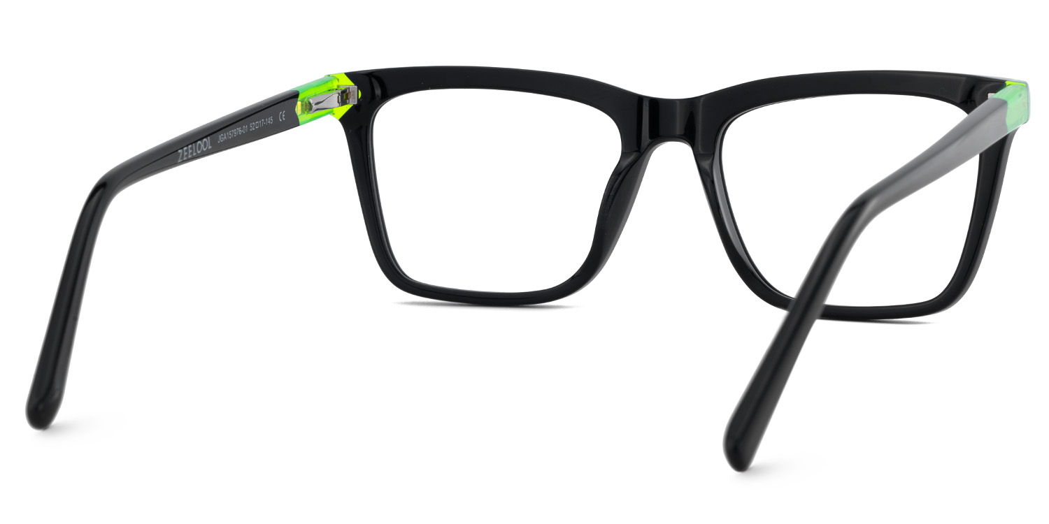 Denver Rectangle Black Glasses5