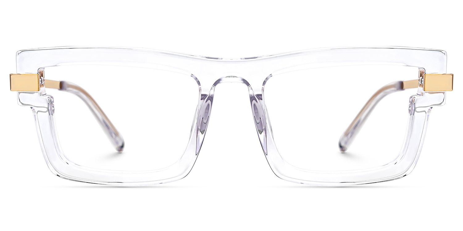 Yahia Rectangle Clear Prescription Glasses for Men | ZEELOOL Canada0