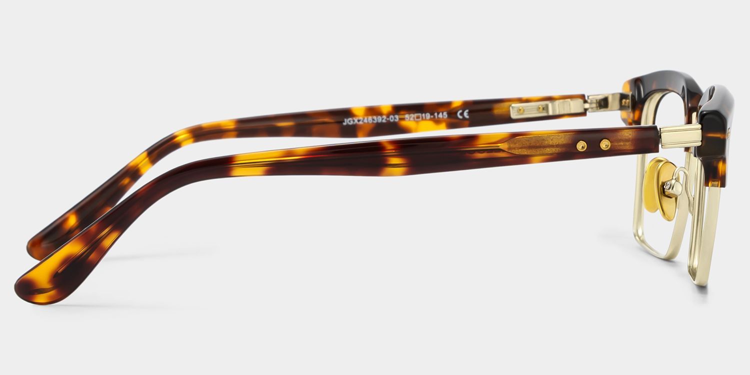Landon Tortoiseshell Browline Glasses for Men | ZEELOOL4