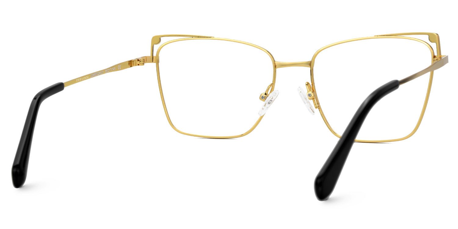 Rectangle Blue Light Blocking Glasses Metal Frame | ZEELOOL Canada3